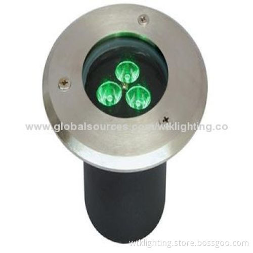 LED Underground Light, 3W Power, Made of Die Casting Alloy Housing with Excellent Heat Radiation